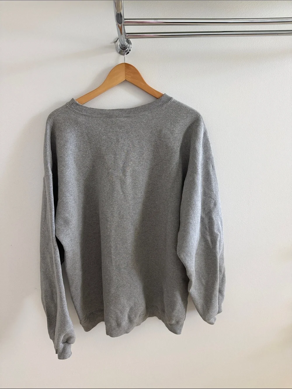 adidas Gray Logo Crewneck Pullover